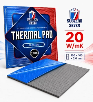 Термопрокладка SubZero Seven Tornado 20 W/mK 100x100x2 мм