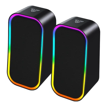 Комп'ютерні колонки Fantech GS304 Groove RGB підсвічування, Bluetooth V5.4, підключаються за допомогою USB та 3.5 мм TRS-роз'єму Black
