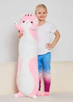 Мягкая игрушка обнимашка Кот батон 110 см Розовый (9006)