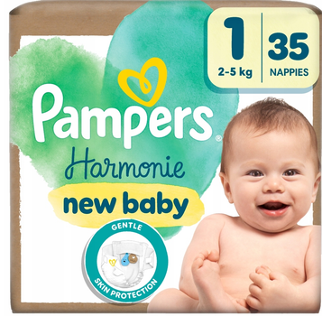 Підгузки Pampers Harmonie New Baby Розмір 1 (2–5 кг), 35 шт
