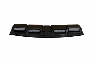 Козирок на лобове скло для Toyota Land Cruiser Prado 250 2023+ (LED, чорний)