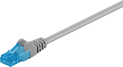 Патч-корд Goobay RJ45 UTP6a 0.5m patch AWG26 D=5.0mm LSOH PoE+ Cu сірий(75.05.5418)