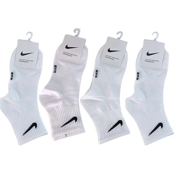 Носки Nike с резинкой на стопе 4 пары One Size White-Black