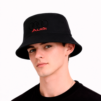 Черная молодежная панама "AUDI"