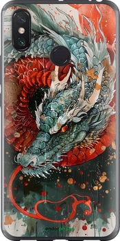 Чехол на Xiaomi Mi Max 3 Стихия огня "6101t-1534-70447"