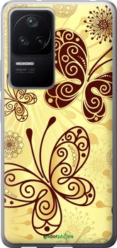 Чехол на Xiaomi Poco F4 Красивые бабочки "4170u-3917-70447"