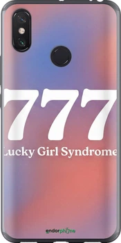 Чехол на Xiaomi Mi Max 3 Aesthetic Aura Gradient 777 Lucky Energy "6782t-1534-70447"
