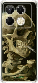 Чехол на Infinix Note 40 Pro 4G Винсент Ван Гог. Череп "5544sp-3691-70447"