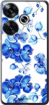 Чехол на Xiaomi Poco F6 Голубые орхидеи "4406u-3754-70447"