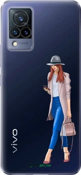 Чехол на Vivo V21 Девушка 1 "4751u-2368-70447"