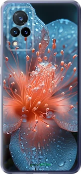 Чехол на Vivo V21 Роса на цветке "6039u-2368-70447"
