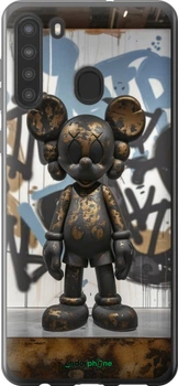 Чехол на Samsung Galaxy A21 Bronze kaws v2 "6098u-1841-70447"
