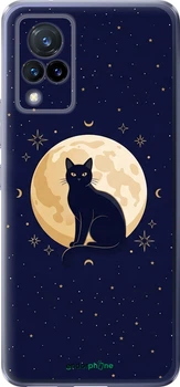 Чехол на Vivo V21 Cute Cat Celestial/Witchy "6787u-2368-70447"