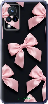 Чехол на Vivo V21 Coquette Ribbons Dark Coquette "6767u-2368-70447"