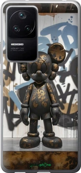 Чехол на Xiaomi Poco F4 Bronze kaws v2 "6098u-3917-70447"