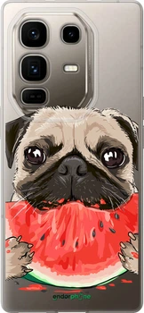 Чехол на Infinix Note 50 Pro+ Мопс и арбуз "4665u-4041-70447"