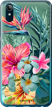 Чехол на Vivo Y91C Тропические цветы v1 "4667u-1762-70447"