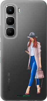 Чехол на Infinix Hot 60 5G / Hot 60i 4G Девушка 1 "4751u-4114-70447"