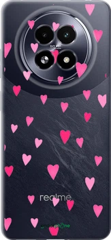 Чехол на Realme 13+ 5G Сердечки 2 "4763u-3891-70447"