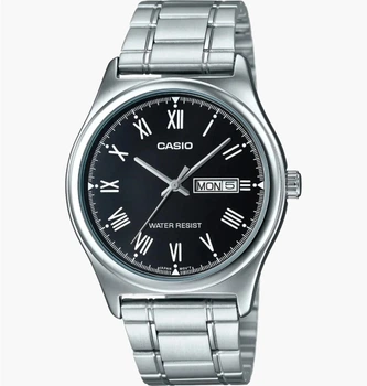 Мужские часы Casio MTP-V006D-1B черные 30 м