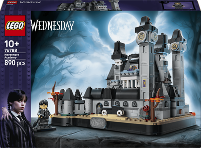 Zestaw klocków LEGO Wednesday Akademia Nevermore 890 elementów (76788)
