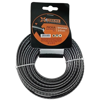 Ліска до мотокоси X-TREME 3,3мм x 15м DUAL PRO (квадрат з сердечником)