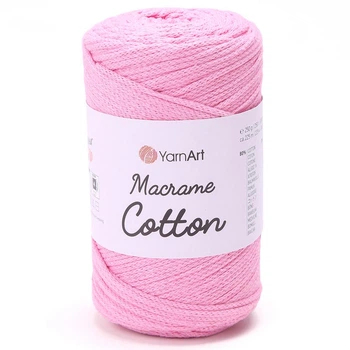 Пряжа YARNART Macrame Cotton, 779 ярко-розовый