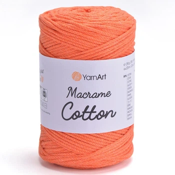Пряжа YARNART Macrame Cotton, 770 апельсиновый