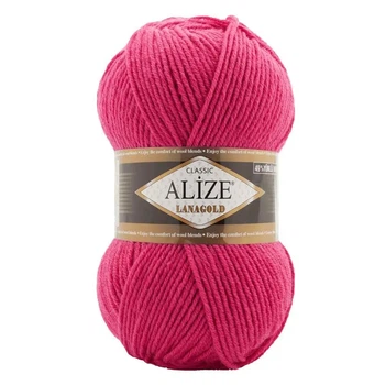 Пряжа ALIZE Lanagold, 798 малиновый