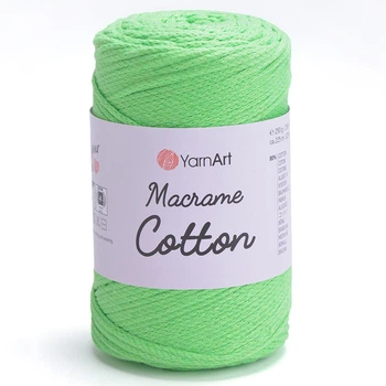 Пряжа YARNART Macrame Cotton, 802 салатовый неон