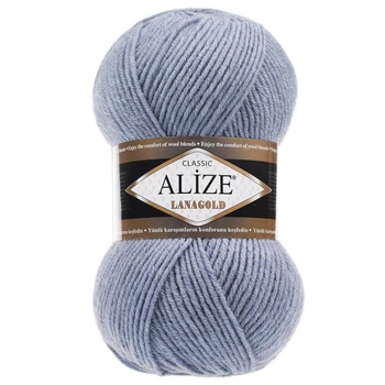 Пряжа ALIZE Lanagold, 221 холодный серый