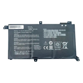 Аккумулятор Asus B31N1732, High quality, Черный - 753608