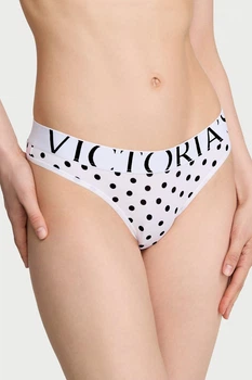 Трусики стринг Victoria's Secret 3(M) Белый в горох (152542)