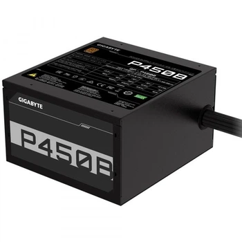 Блок питания 450 Вт, Gigabyte p450b, Black, 80+ Bronze, Active pfc, 12 см, защита opp/uvp/ovp/scp/ocp (gp-p450b)