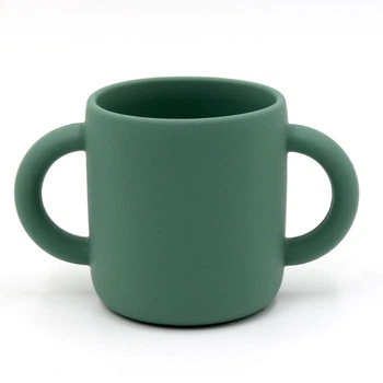 Силіконовий кухоль з двома ручками Oil Green