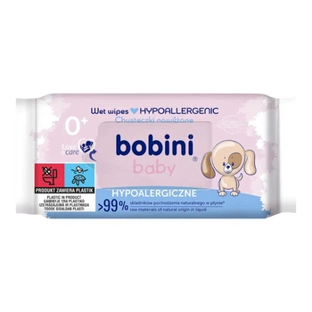 Гипоаллергенные влажные салфетки Bobini Baby, 60 шт
