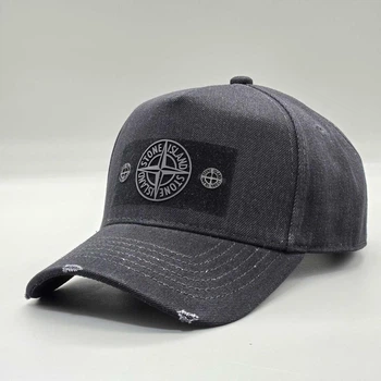 Кепка тракер Stone island мужская джинсовая черная 59-60