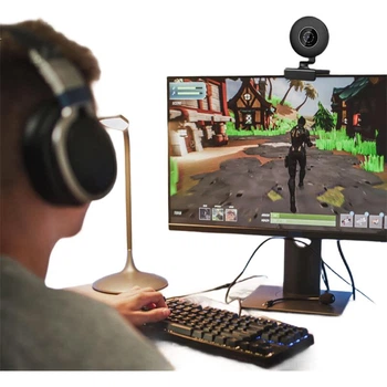 GESOBYTE C610 4K Ultra HD Камера для прямой трансляции, широкоугольная, для видеозвонков, конференций, онлайн-обучения, экзаменов, вступительных экзаменов в аспирантуру, для дома, ноутбука, настольного компьютера, USB-микрофон