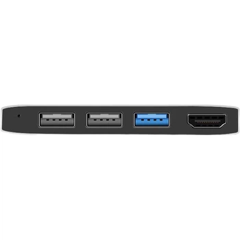 Док-станція-конвертер Isky Microsoft Surface Pro5/6, USB-адаптер для проектора, відеокабель HDMI, концентратор для планшетів та ноутбуків Microsoft, розгалужувач на шість входів та два виходи
