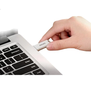 Флеш-накопичувач PHILIPS 128 ГБ USB 3.2, 10 UA, перлинно-білий, оновлена версія, милий USB-накопичувач зі швидкістю 180 МБ/с для розширення комп'ютера, офісу, навчання