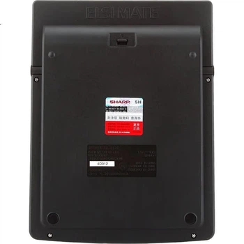 Калькулятор SHARP EL-8128 с большим экраном, крупными клавишами, для офиса (кристально-черный)