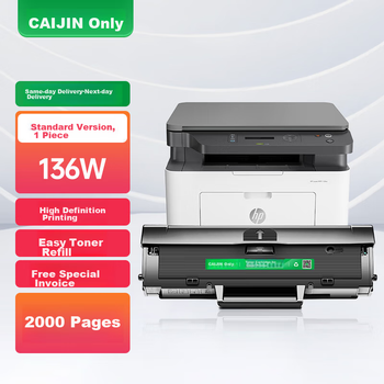 Совместимый с принтером HP Laser MFP 136A картридж тонера Caijin, картридж 4ZB85A, картридж тонера HP с чипом, барабанный блок 136a, картридж с угольной порошковой краской для копировальных аппаратов и сканеров.