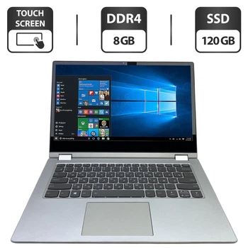 Ноутбук Б-класс Lenovo IdeaPad C340-14 / 14" (1920x1080) IPS Touch / Intel Core i3-8145U (2 (4) ядра по 2.1 - 3.9 GHz) / 8 GB DDR4 / 120 GB SSD / Intel UHD Graphics / WebCam - Б/У