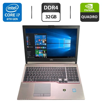Мобильная рабочая станция Fujitsu Celsius H760 / 15.6" (1920x1080) IPS / Intel Core i7-6920HQ (4 (8) ядра по 2.9 - 3.8 GHz) / 32 GB DDR4 / 512 GB SSD / nVidia Quadro M2000M, 4 GB GDDR5, 128-bit / WebCam б/у