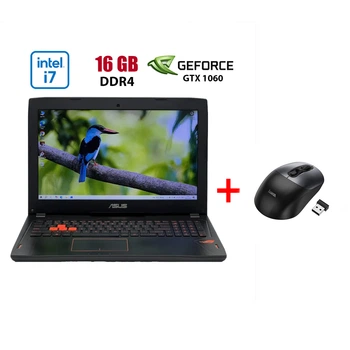 Игровой ноутбук Б-класс Asus ROG Strix GL502VM-BI7N10 / 15.6" (1920x1080) IPS / Intel Core i7-7700HQ (4 (8) ядра по 2.8 - 3.8 GHz) / 16 GB DDR4 / 480 GB SSD / nVidia GeForce GTX 1060, 3 GB GDDR5, 192-bit / WebCam б/у + Подарок Беспроводная мышь HOCO GM28