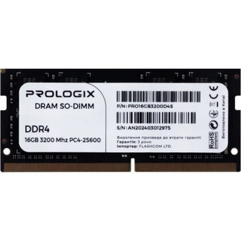 Модуль для ноутбука SoDIMM DDR4 16GB 3200 MHz Prologix