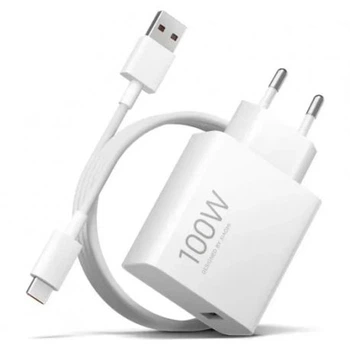 Мережевий зарядний пристрій Xiaomi 100W Charge Combo Сable USB-A-USB-C White (BHR095VEU)
