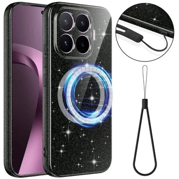 Защитный чехол Deexe Glitter Case with MagSafe для Xiaomi 17T - Black