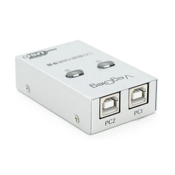 Коммутатор VEGGIEG V-F501 USB 2.0 PC to Scanner Printer Sharing Switch (требуется драйвер), Box