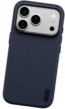 Etui Care by Panzer Glass Fusion Fabric z MagSafe do iPhone 17 Pro niebieskie (CR35497)